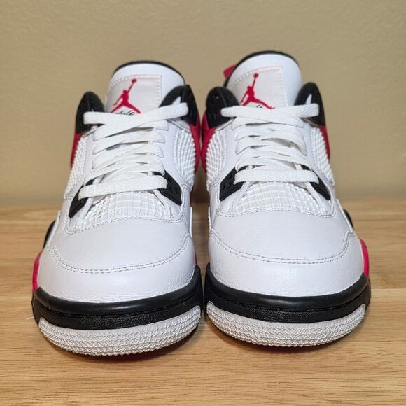 Nike Air Jordan 4 Retro Red Cement White 408452-161 GS Youth Size 4Y Women's 5.5 - Picture 2 of 7